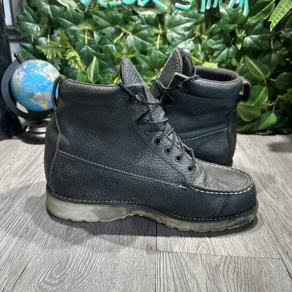 Irish Setter Wingshooter Moc Toe Boots Black Leather 845 Mens Size 9.5 2E - Picture 9 of 11